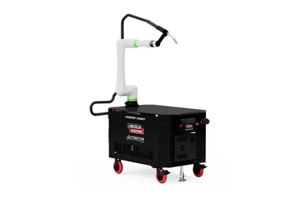 Cooper Water Cooled Cobot Welding Cart with Fanuc CRX 10iA/L and Lincoln Power Wave® R450