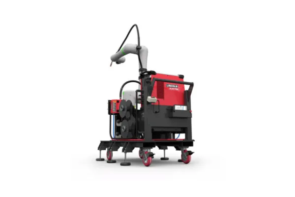 Cooper Water Cooled Cobot Welding Cart with Fanuc CRX 25iA and Lincoln Power Wave® R450