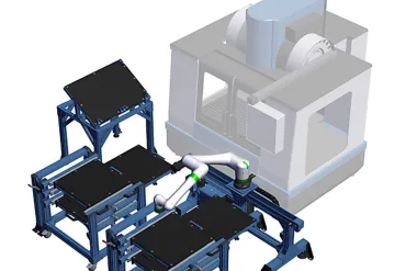 Streamlining Production: Vention's Cobot Machine Tending in Action