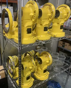 Wrists prepped for paint