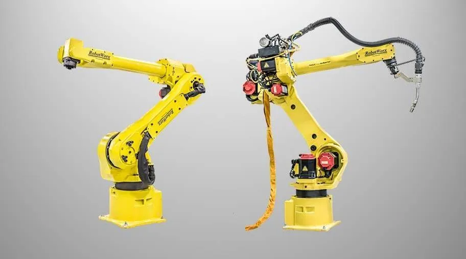 The ArcMate 120iB and the M-16iB...Same Robot, Different Applications