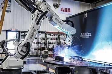 What are the advantages of robotic welding versus manual welding?