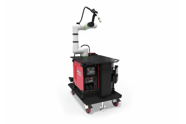 Lincoln Electric Cooper™ Air-Cooled Welding Cobot Cart with Fanuc CRX-10iA